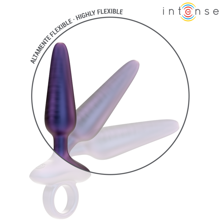 Intense Marlon Vibrating Anal Plug — Purple Silicone