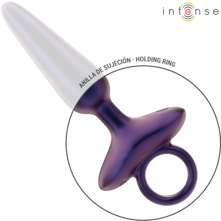 Intense Marlon Vibrating Anal Plug — Purple Silicone