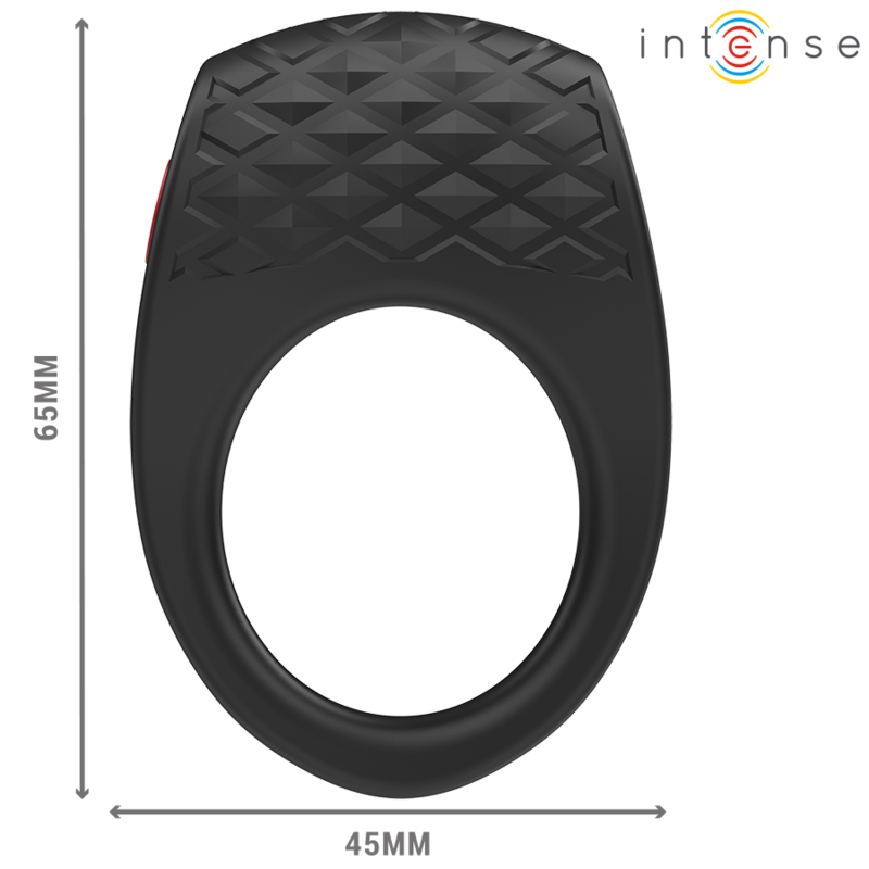 Intense Clover Vibrator - Penis Ring 10 Vibrations Black