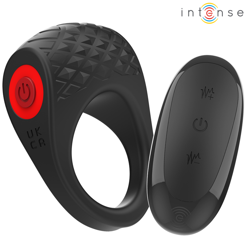 Intense Clover Vibrator - Penis Ring 10 Vibrations Black