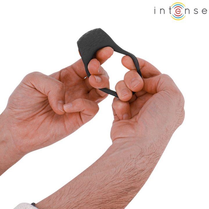 Intense Clover Vibrator - Penis Ring 10 Vibrations Black