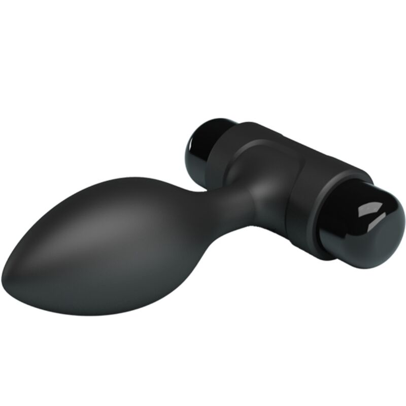 Pretty Love Vibra Butt - 10 Vibrations Anal Plug Black — Black