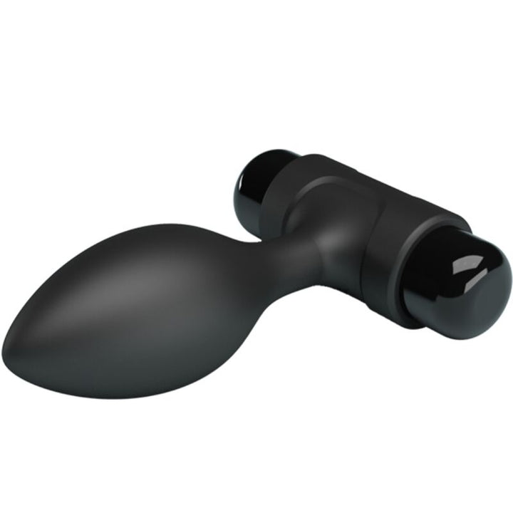 Pretty Love Vibra Butt - 10 Vibrations Anal Plug Black — Black