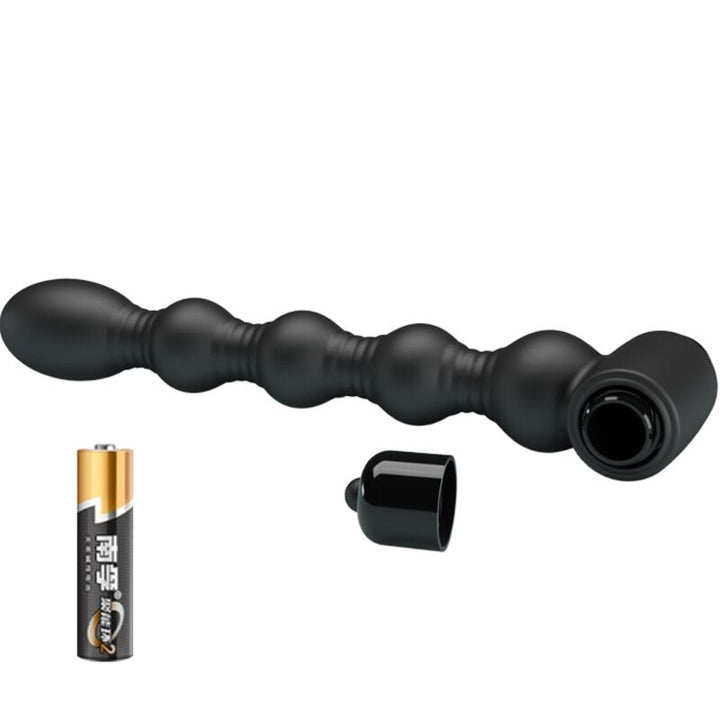 Lynn Silicone Anal Plug 10 Vibrations Black — Black