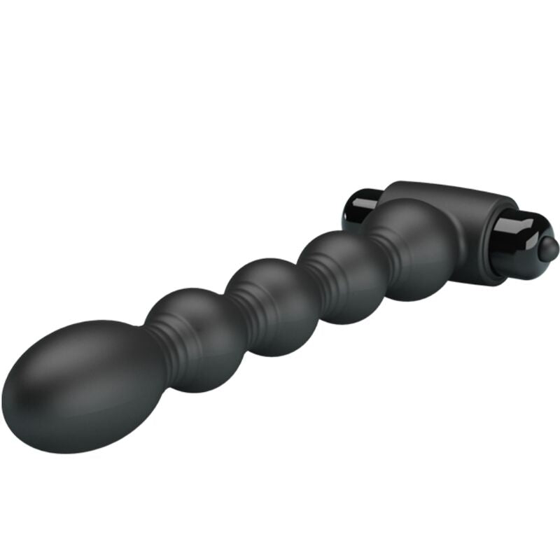 Lynn Silicone Anal Plug 10 Vibrations Black — Black