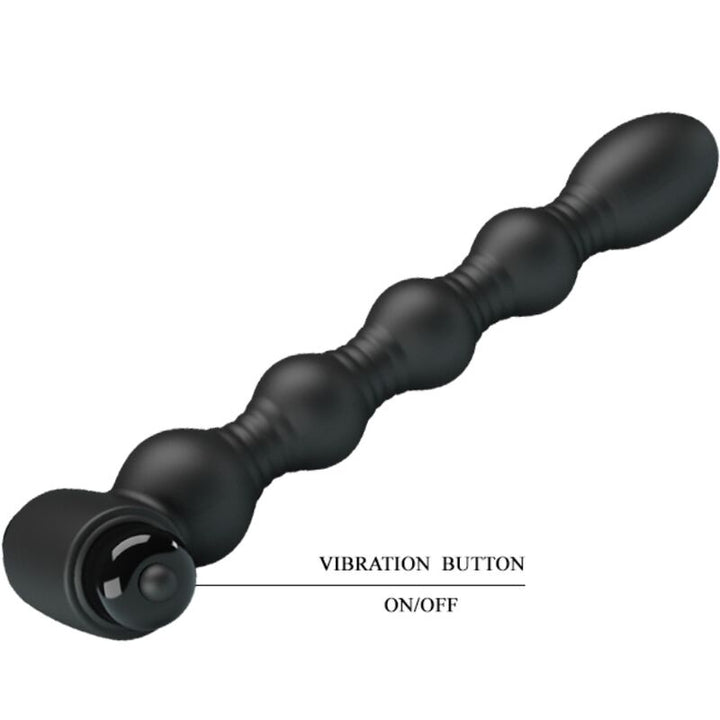 Lynn Silicone Anal Plug 10 Vibrations Black — Black
