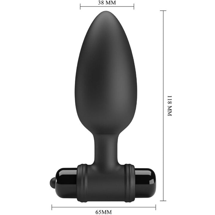 Vibra Butt Plug 2 Anal Plug 10 Vibrations Black — Black