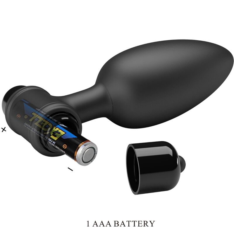 Vibra Butt Plug 2 Anal Plug 10 Vibrations Black — Black