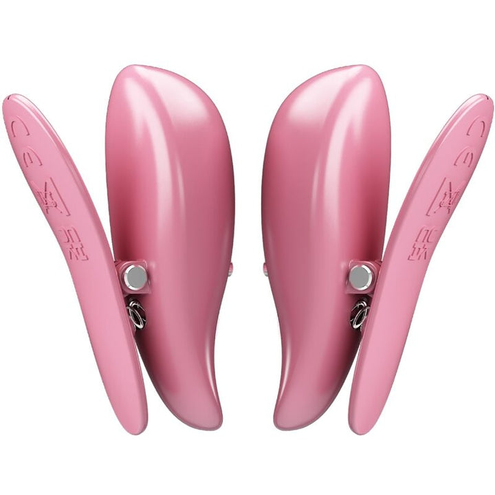 PRETTY LOVE - CAILEY NIPPLE CLAMPS 10 VIBRATIONS REMOTE CONTROL PINK