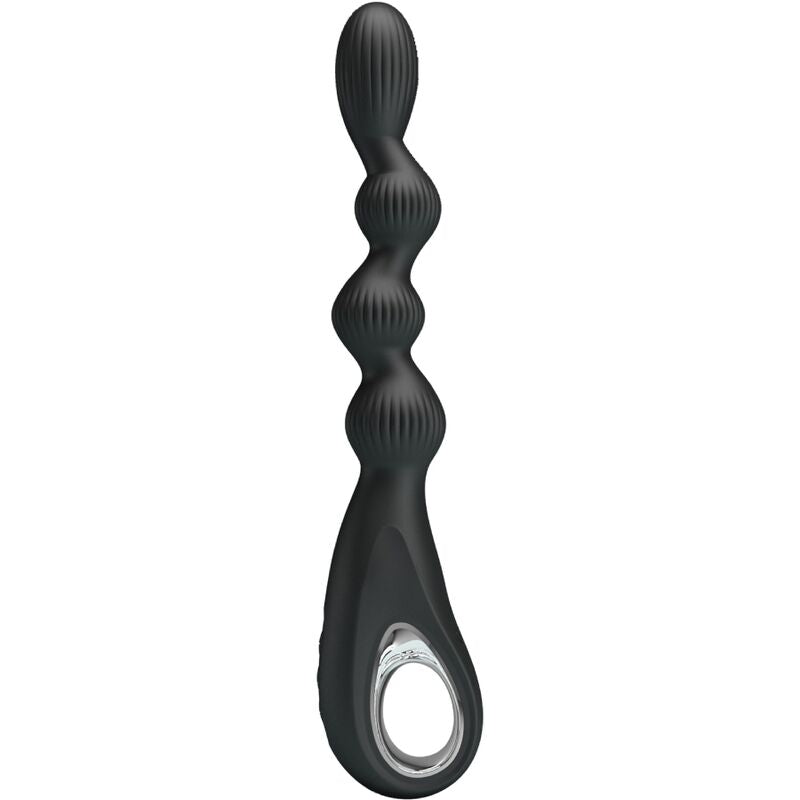 Pretty Love - Federer Anal Vibrator 12 Vibrations Black