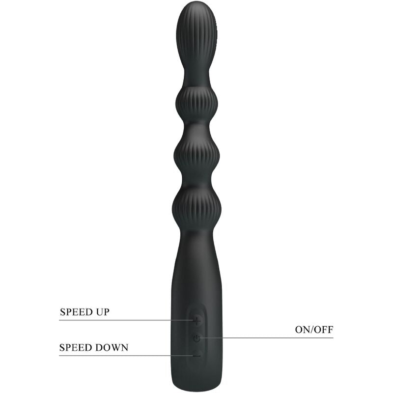 Federer Anal Vibrator 12 Vibrations Black — Black
