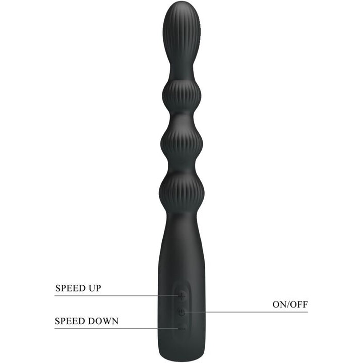 Federer Anal Vibrator 12 Vibrations Black — Black