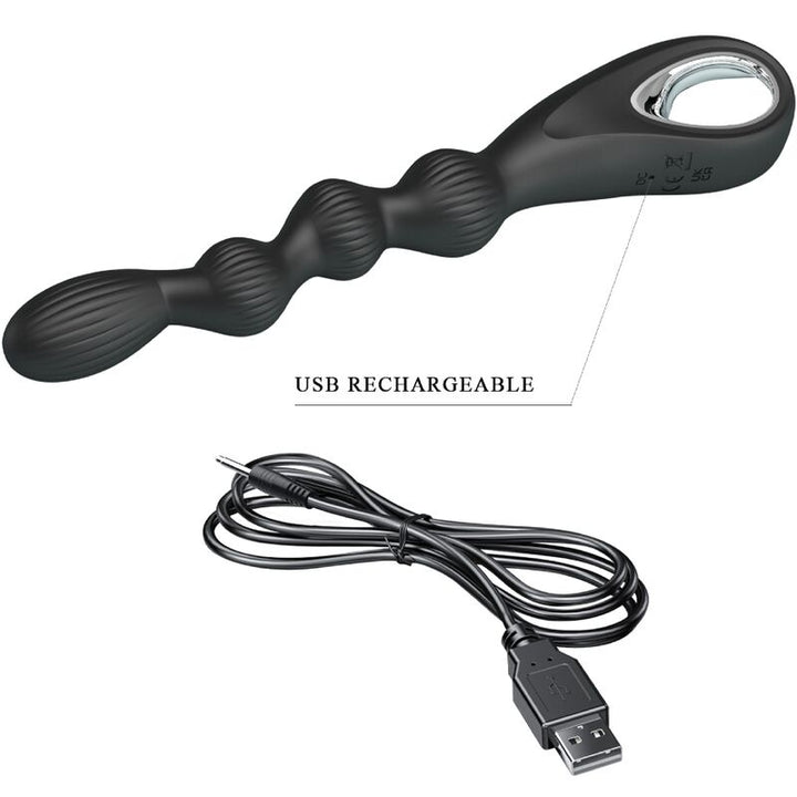 Federer Anal Vibrator 12 Vibrations Black — Black