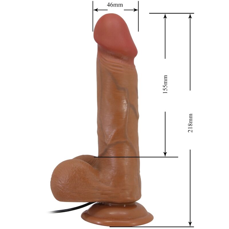Baile - Bahamut Realistic Vibrator 21.8 CM Flesh Remote — Skin TPR