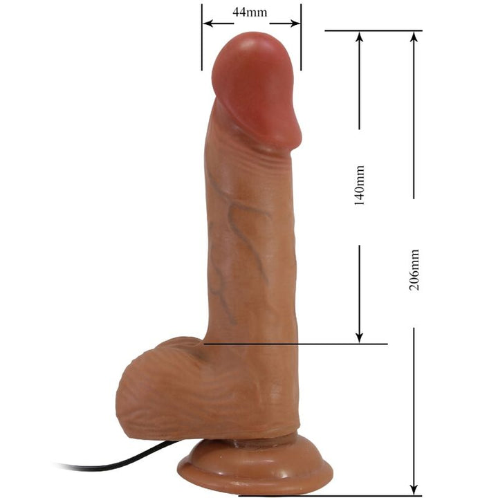 Baile - Catoblepas Realistic Vibrator 20.6 CM Flesh Remote — Skin TPR