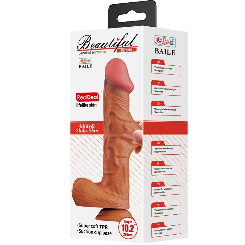 Baile - Bergrisi Realistic Dildo 26 CM Flesh — Skin TPR