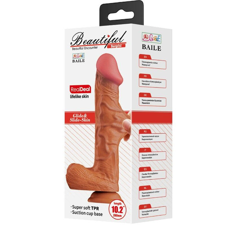 Baile - Bergrisi Realistic Dildo 26 CM Flesh — Skin TPR