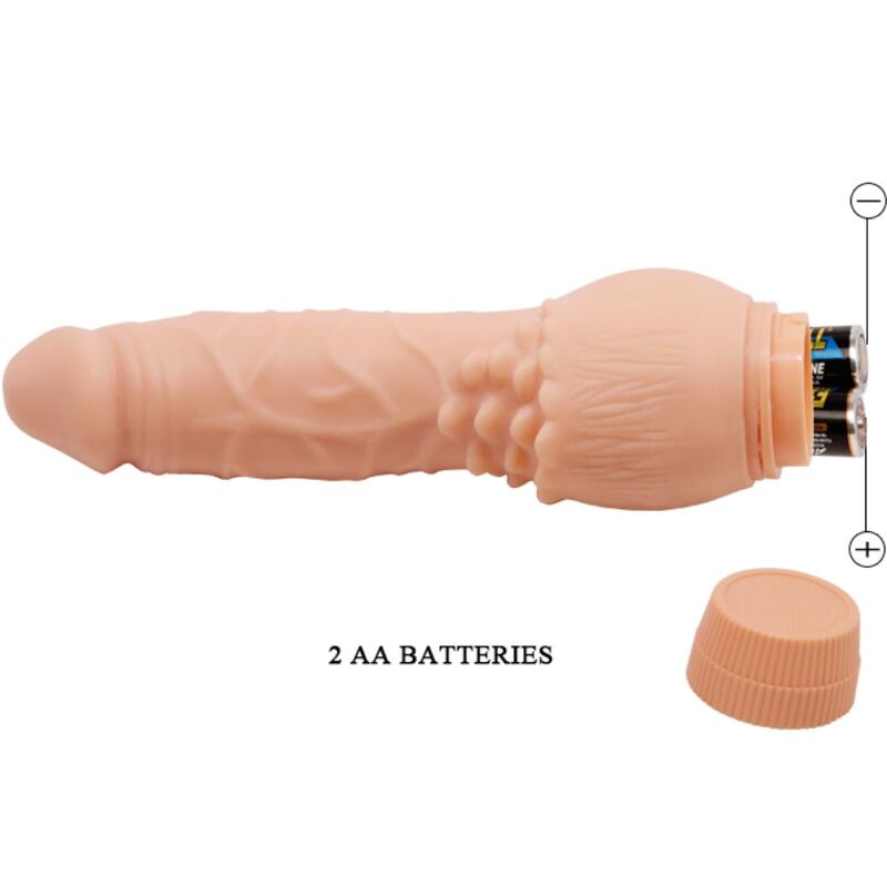 Baile - Barbara Realistic Vibrator 19.5 CM Flesh — Skin TPR