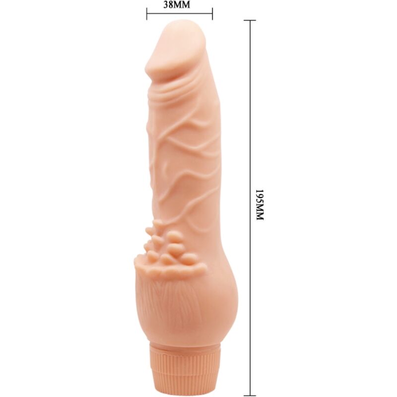 Baile - Barbara Realistic Vibrator 19.5 CM Flesh — Skin TPR