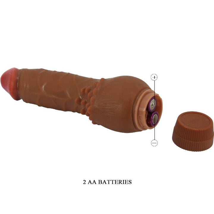Baile - Barbara Realistic Vibrator 19.5 CM Mulatto — Brown TPR