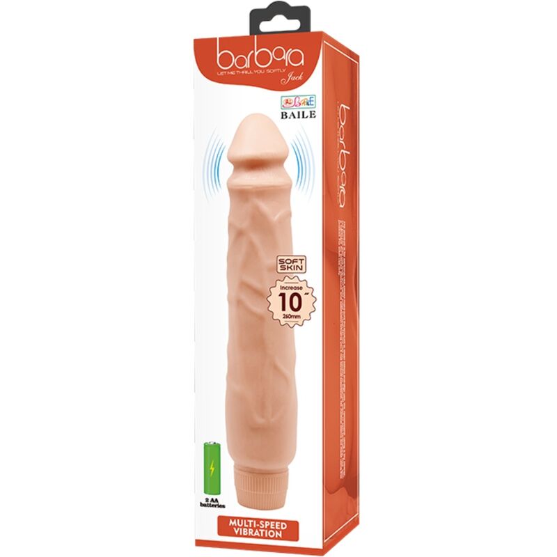 Baile - Jack Realistic Vibrator 26 CM Flesh — Skin TPR