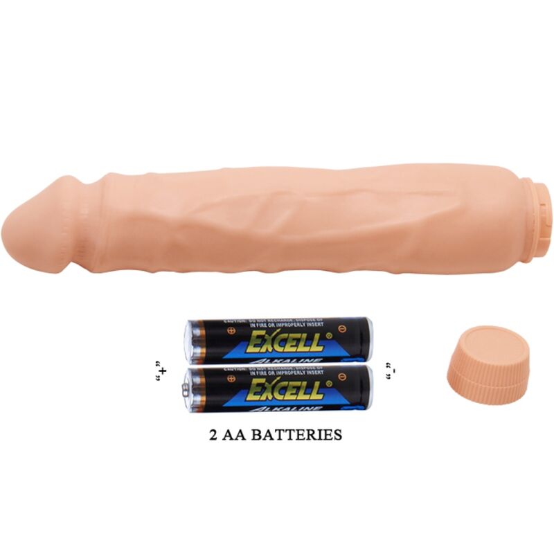 Baile - Jack Realistic Vibrator 26 CM Flesh — Skin TPR