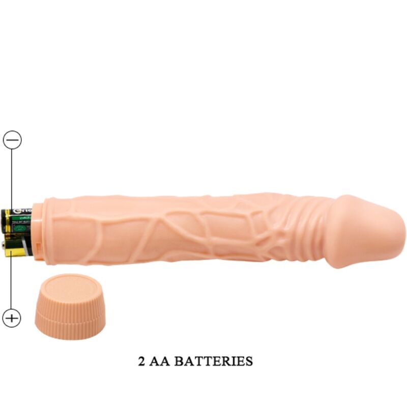 Baile - Bob Realistic Vibrator 22.5 CM Flesh — Skin TPR