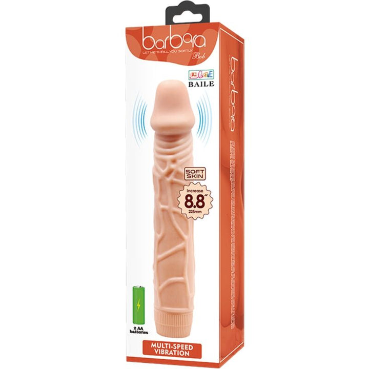 Baile - Bob Realistic Vibrator 22.5 CM Flesh — Skin TPR