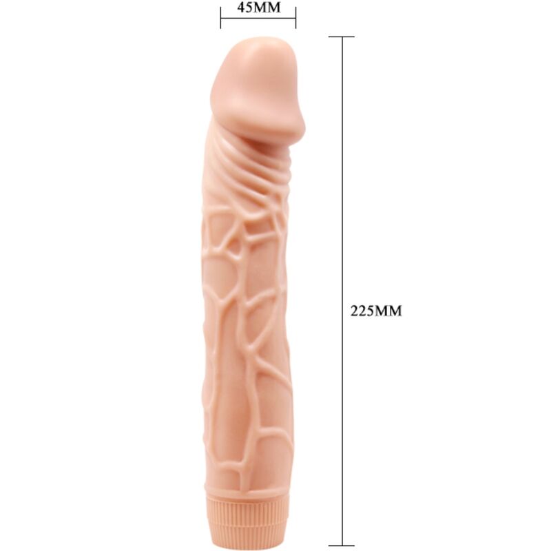 Baile - Bob Realistic Vibrator 22.5 CM Flesh — Skin TPR