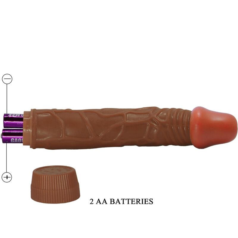 Baile - Bob Realistic Vibrator 22.5 CM Mulatto — Brown TPR