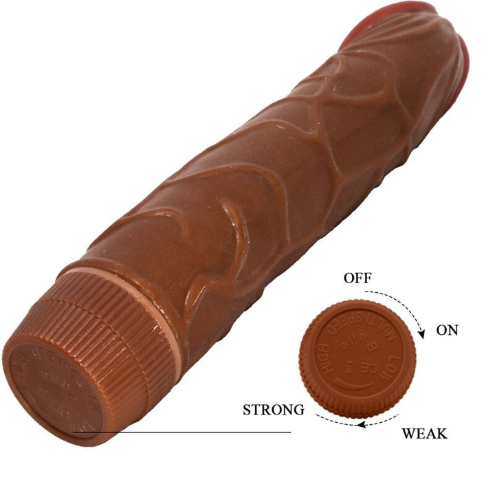 Baile - Bob Realistic Vibrator 22.5 CM Mulatto — Brown TPR