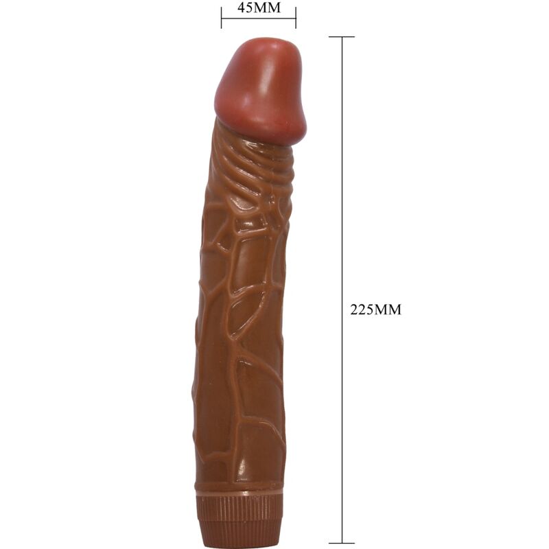 Baile - Bob Realistic Vibrator 22.5 CM Mulatto — Brown TPR