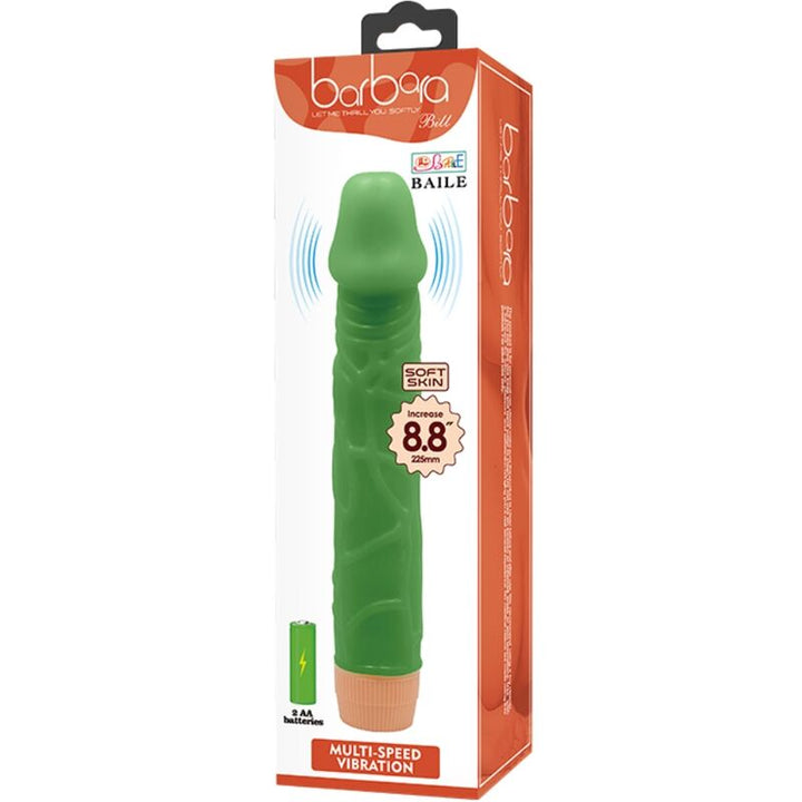 Baile - Bill Realistic Vibrator 22.5 CM Green — Green TPR