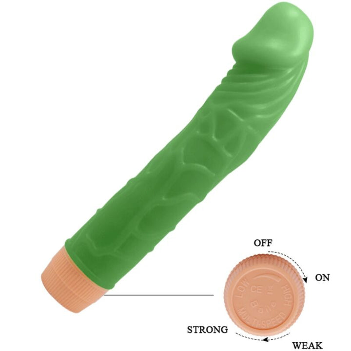 Baile - Bill Realistic Vibrator 22.5 CM Green — Green TPR