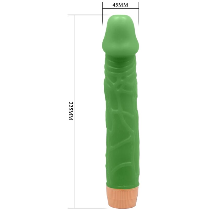 Baile - Bill Realistic Vibrator 22.5 CM Green — Green TPR