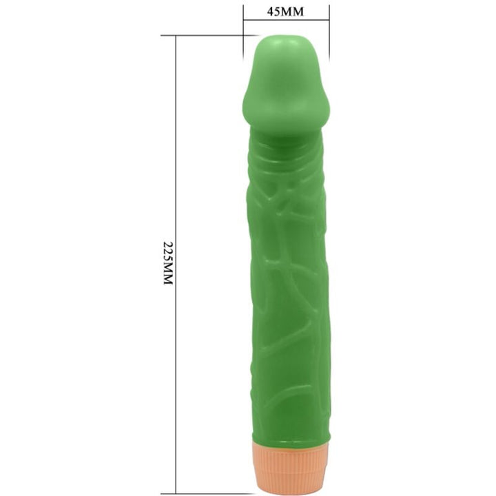 Baile - Bill Realistic Vibrator 22.5 CM Green — Green TPR