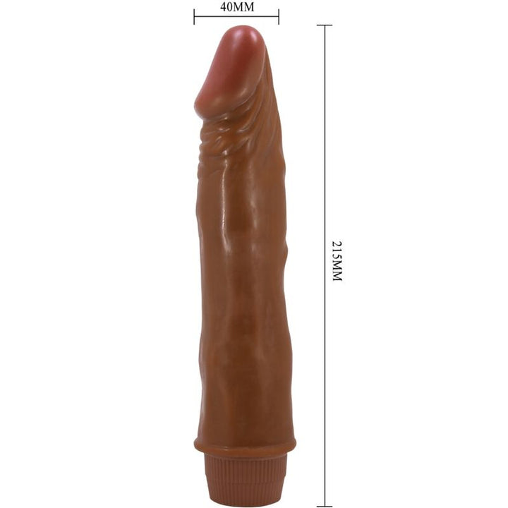 Baile - Dwarf Realistic Vibrator 21 CM Mulatto — Brown TPR