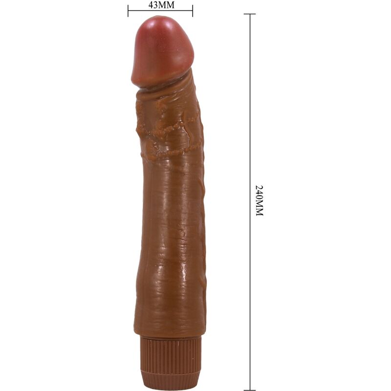 Baile - Dybbuk Realistic Vibrator 24 CM Mulatto — Brown TPR