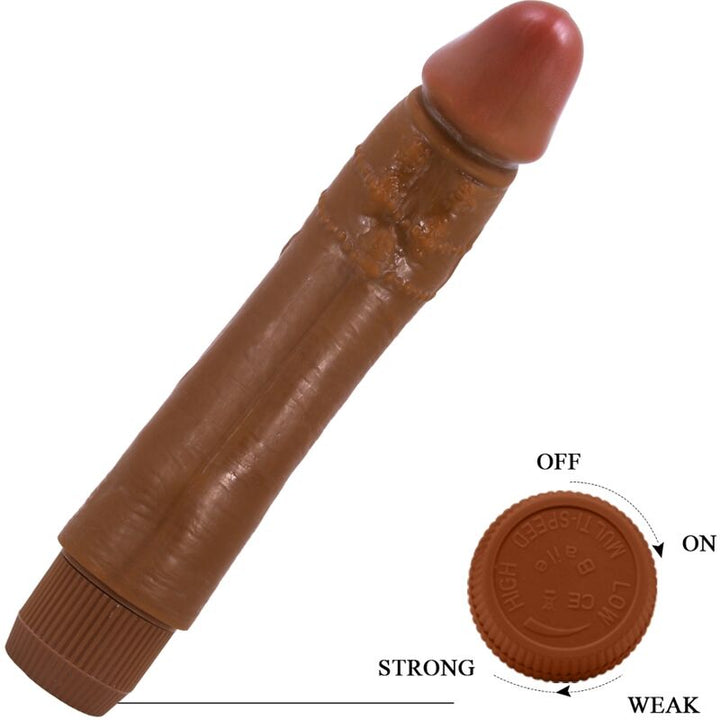 Baile - Dybbuk Realistic Vibrator 24 CM Mulatto — Brown TPR