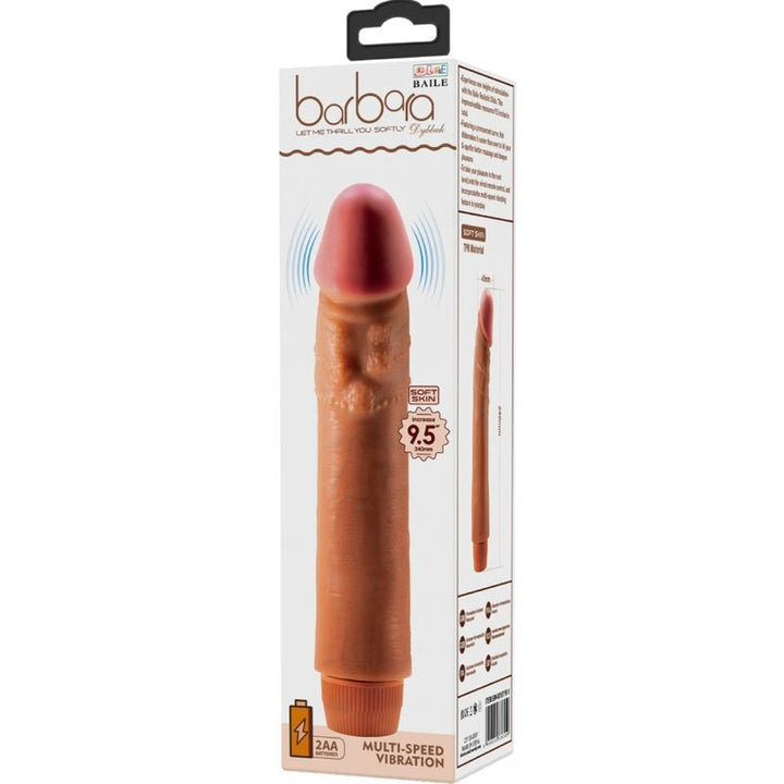 Baile - Dybbuk Realistic Vibrator 24 CM Mulatto — Brown TPR