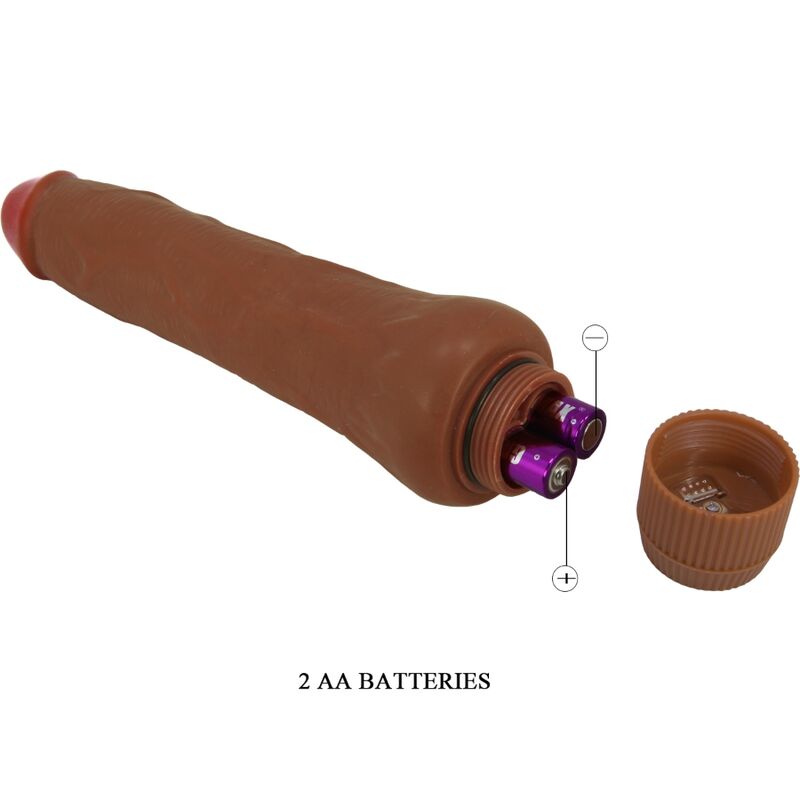 Baile - Dryad Realistic Vibrator 25 CM Mulatto — Brown TPR