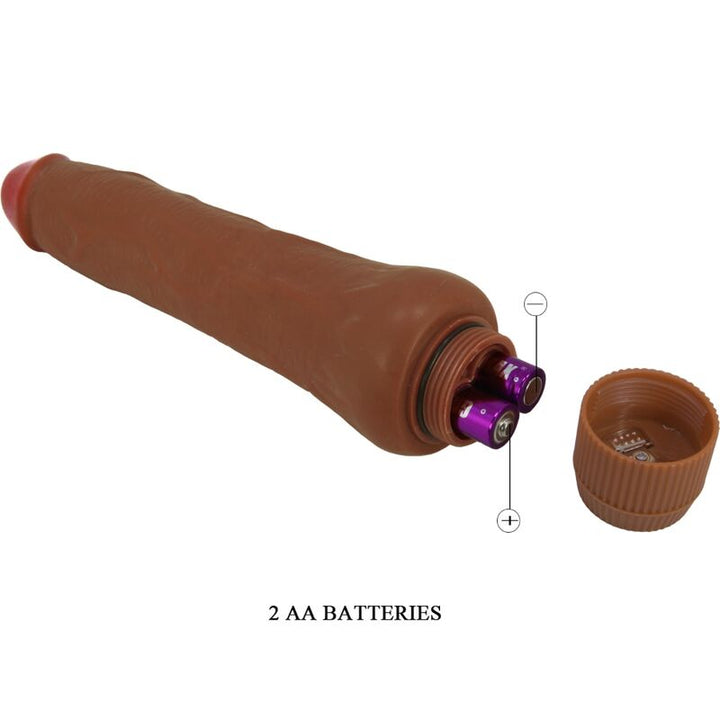 Baile - Dryad Realistic Vibrator 25 CM Mulatto — Brown TPR