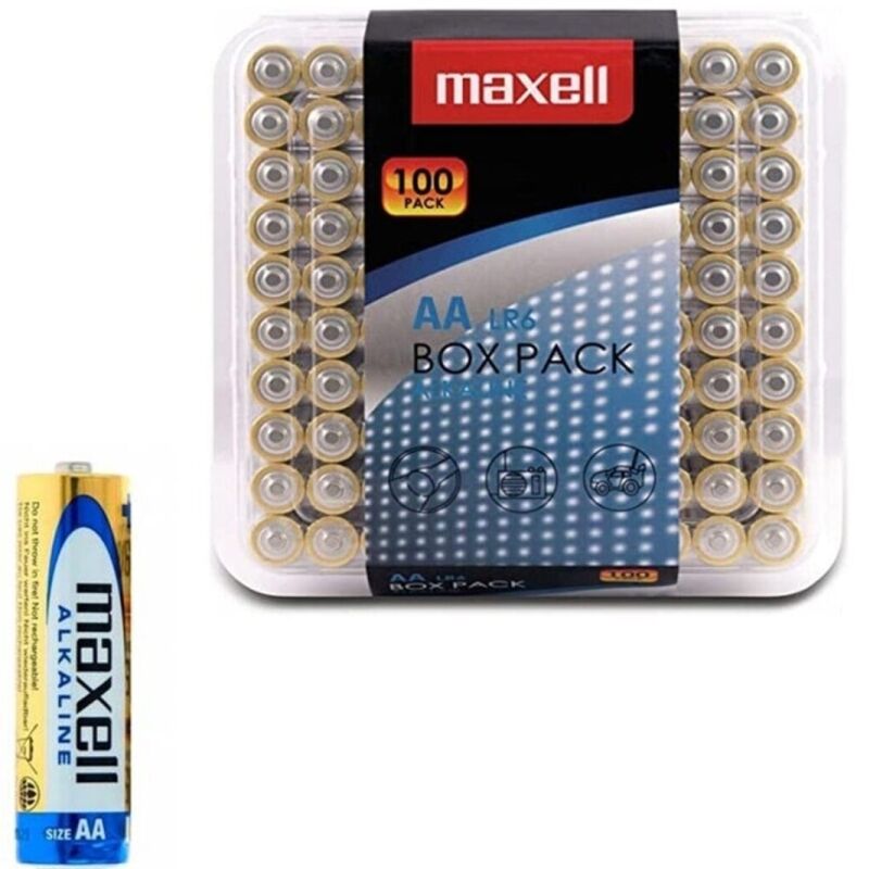 Maxell Alkaline AA LR6 Batterien, 100er-Pack