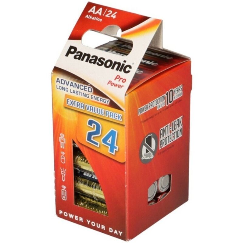 Panasonic Pro Power Alkali-Batterien AA LR6, 24er-Pack