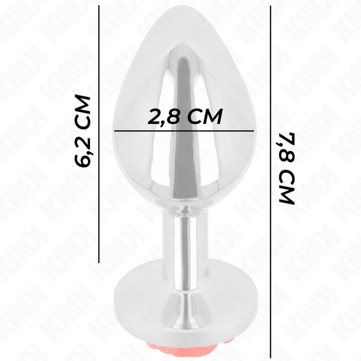 KINK - PLUG ANAL ROSE RED SIZE S