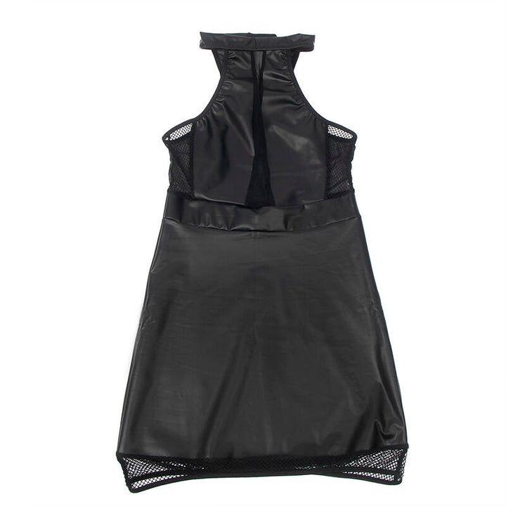 SUBBLIME - 955489 HALTER NECK DRESS WITH TRANSPARENCIES BLACK L/XL