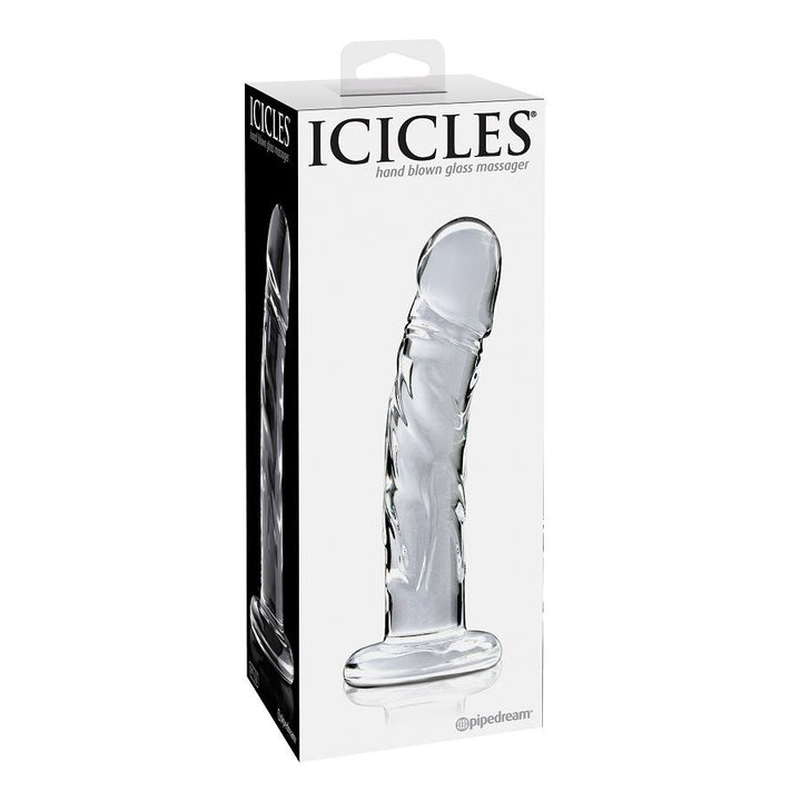 Icicles N. 62 Glass Massager — clear glass