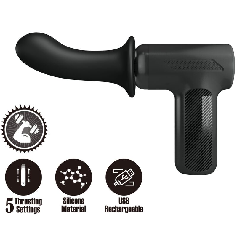 Pretty Love Dj - Doctor Massager 5 Settings Black