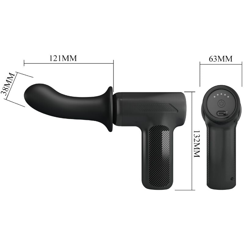 Pretty Love Dj - Doctor Massager 5 Settings Black