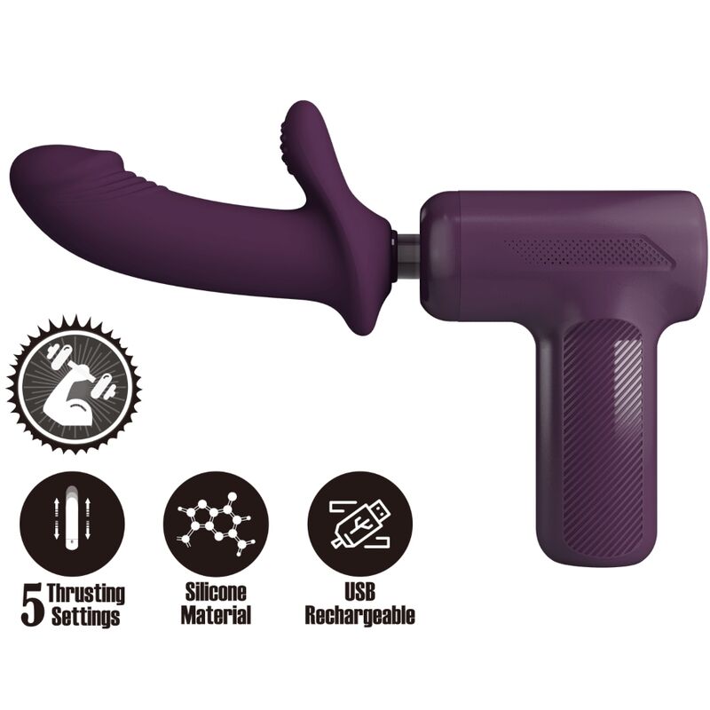 Pretty Love Dj - Scholar Massager 5 Settings Purple